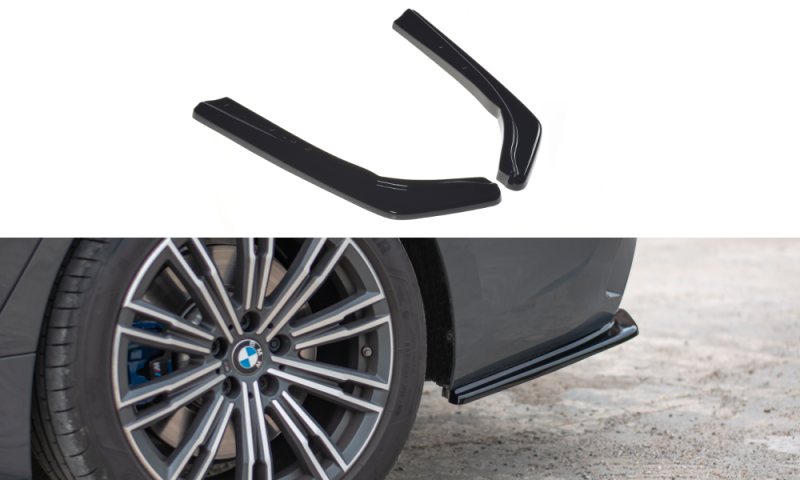 Maxton Heck Ansatz Flaps Diffusor für BMW 3er G20 M Paket schwarz Hochglanz BM-3-20-MPACK-RSD1-G