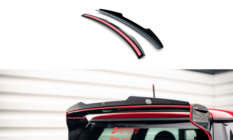 Maxton Spoiler CAP V.2 für Mini Cooper John Cooper Works R56 schwarz Hochglanz MC-S-2-56-JCW-CAP1-G