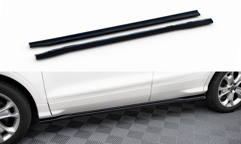 Maxton Seitenschweller Ansatz Ford Kuga ST-Line Mk2 schwarz Hochglanz FO-KU-2-STLINE-SD1-G