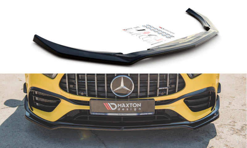 Maxton Front Ansatz V.1 für Mercedes-AMG A 45 S W177 schwarz Hochglanz ME-A-177-45-FD1-G