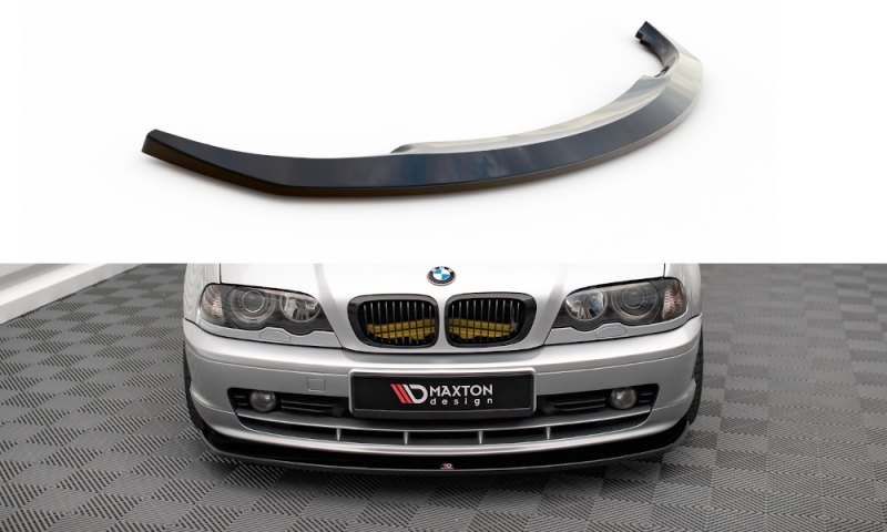 Maxton Front Ansatz V.2 BMW 3er Coupe E46 schwarz Hochglanz BM-3-46-C-FD2-G