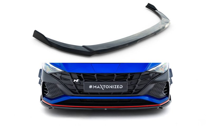 Maxton Front Ansatz V.1 Hyundai Elantra N Mk7 schwarz Hochglanz HY-EL-7-N-FD1-G