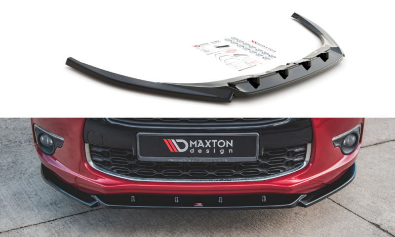 Maxton Front Ansatz für Citroen DS4 schwarz Hochglanz CI-DS4-1-FD1-G