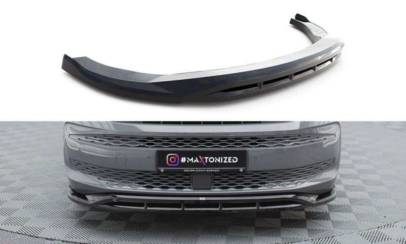 Maxton Front Ansatz V.1 VW Multivan T7 schwarz Hochglanz VW-MU-T7-FD1G+FD1R-G