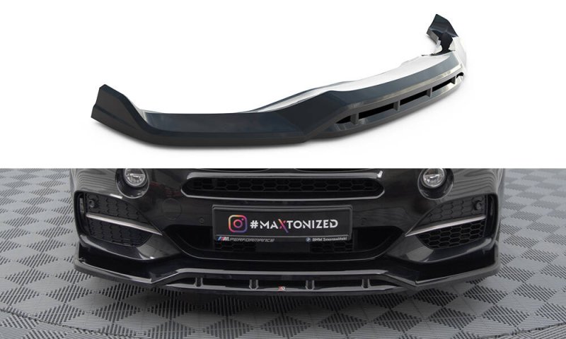 Maxton Front Ansatz V.3 BMW X5 M-Paket F15 schwarz Hochglanz BM-X5-15-M-FD3G+FD3R-G