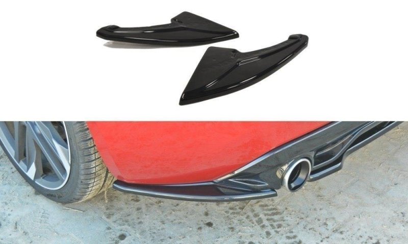 Maxton Heck Ansatz Flaps Diffusor für PEUGEOT 308 II GTI schwarz Hochglanz PE-308-GTI-RSD1-G