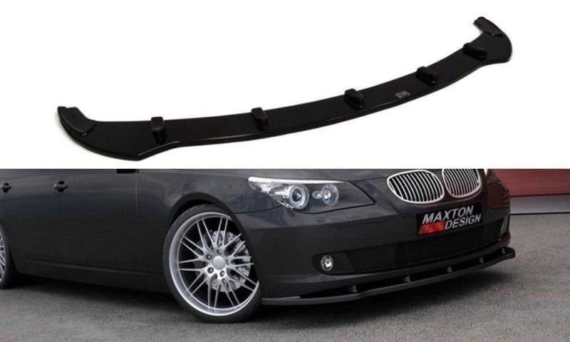 Maxton Front Ansatz für BMW 5er E60 / E61 Facelift schwarz Hochglanz BM-5-60F-FD1-G