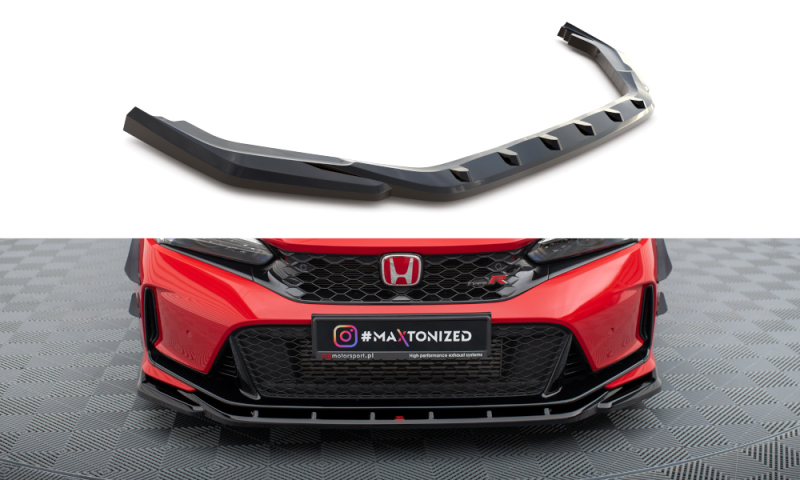 Maxton Front Ansatz V.3 für Honda Civic Type-R Mk 11 schwarz Hochglanz HO-CI-11-TYPE-R-FD3-G