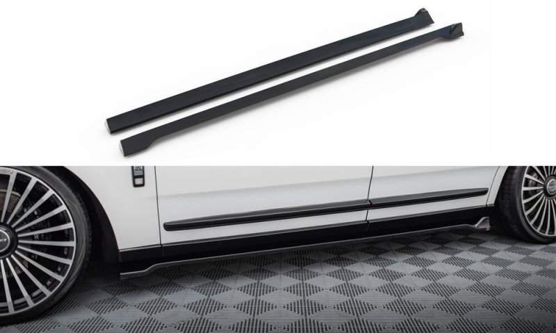 Maxton Seitenschweller Ansatz Rolls Royce Cullinan schwarz Hochglanz RR-CU-1-SD1-G