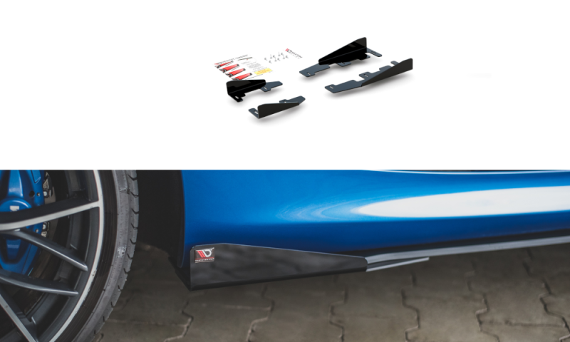 Maxton Side Flaps BMW 1er F21 M135i / M140i / M-Paket schwarz Hochglanz BM1F20MCNC-SRF1-G
