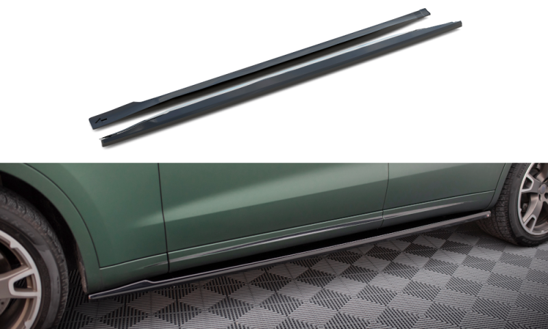 Maxton Seitenschweller Ansatz für Maserati Levante Mk1  schwarz Hochglanz MS-LE-1-SD1-G