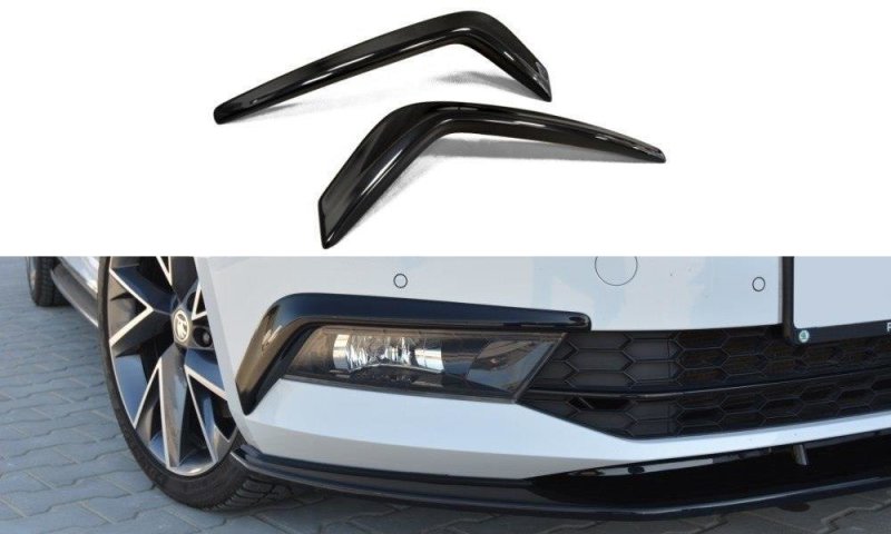 Maxton Rahmen Für Leuchten Skoda Superb Mk3 schwarz Hochglanz SK-SU-3-FV1-G