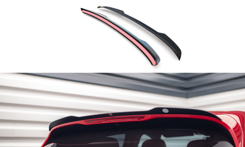 Maxton Spoiler CAP für Porsche Macan Mk1 Facelift schwarz Hochglanz PO-MA-1F-CAP1-G