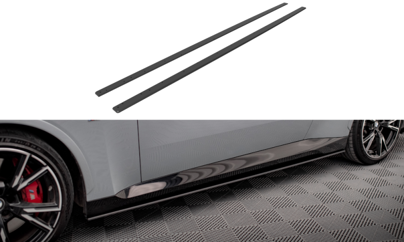 Maxton Street Pro Seitenschweller Ansatz für BMW 2 Coupe M-Paket / M240i G42 BM242MPACKCNC-SD1B