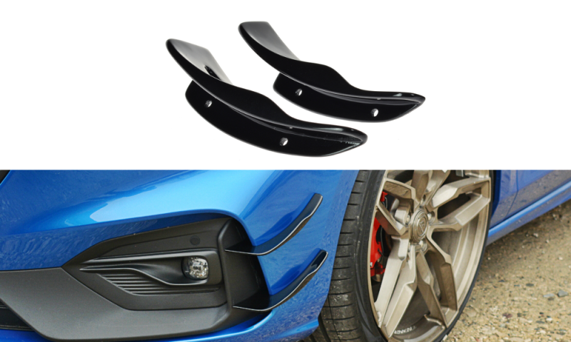 Maxton Stoßstangenflügel vorne (Canards) Ford Focus ST / ST-Line Mk4  FO-FO-4-ST-CAN1