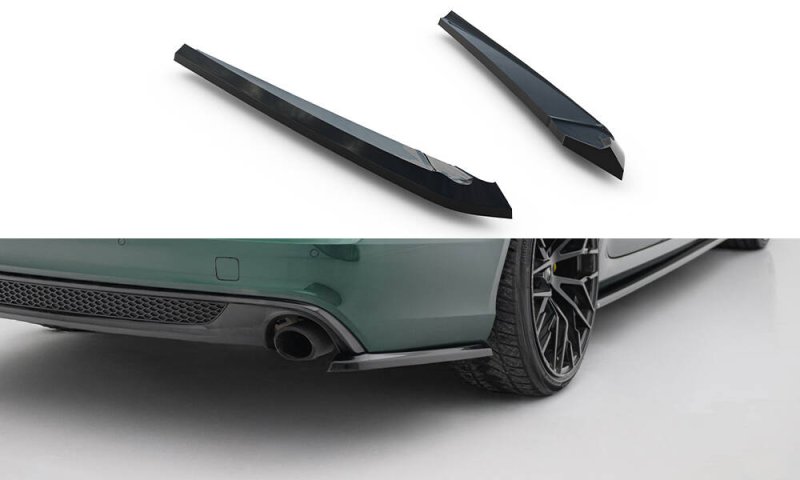 Maxton Heck Ansatz Flaps Diffusor V.2 Audi A6 S-line Avant C7 schwarz Hochglanz AU-A6-C7-SLINE-AV-RSD2-G