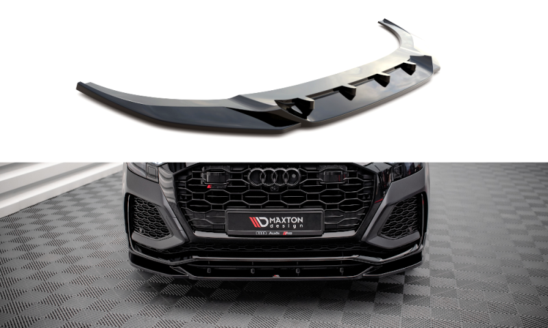 Maxton Front Ansatz V.2 für Audi RSQ8 Mk1 schwarz Hochglanz AU-RSQ8-1-FD2-G