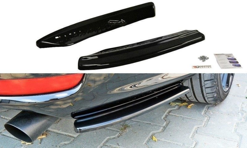 Maxton Heck Ansatz Flaps Diffusor für VOLVO V50F R-DESIGN Carbon Look  VO-V50F-RDESIGN-RSD1-C