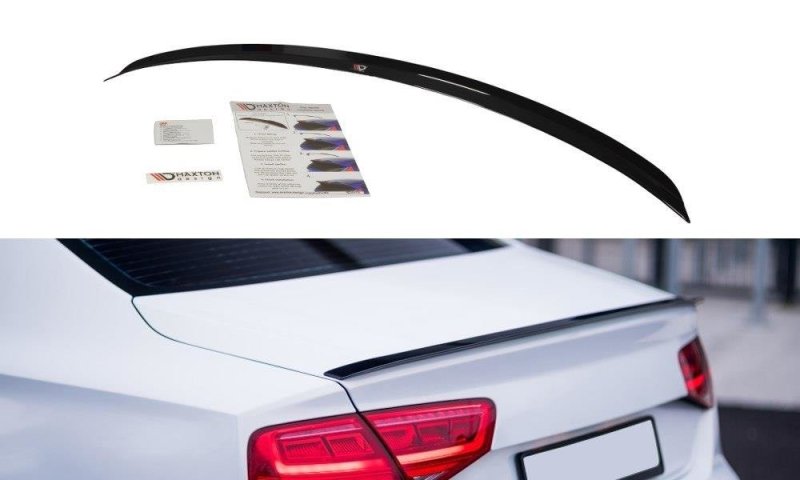 Maxton Spoiler CAP für Audi A8 D4 schwarz Hochglanz AU-A8-D4-CAP1-G