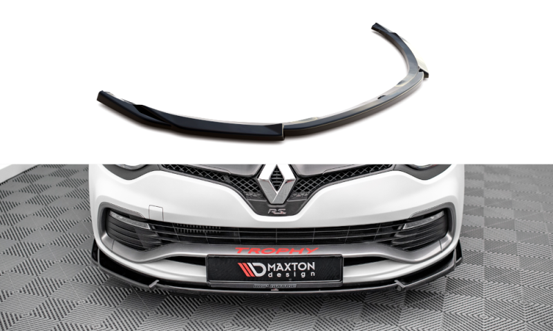 Maxton Front Ansatz V.2 Renault Clio RS Mk4 schwarz Hochglanz RE-CL-4-RS-FD2-G
