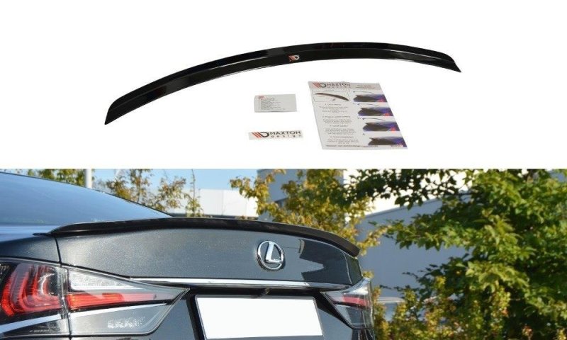 Maxton Spoiler CAP für Lexus GS Mk4 Facelift T schwarz Hochglanz LE-GS-4F-T-CAP1-G