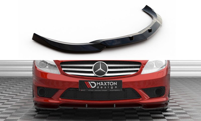 Maxton Front Ansatz V.2 Mercedes-Benz CL 63 AMG C216 schwarz Hochglanz ME-CL-216-AMG-FD2-G