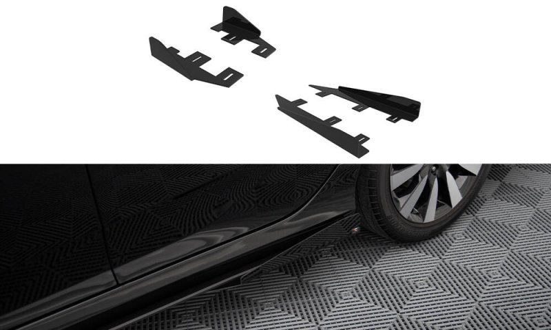 Maxton Side Flaps Honda Civic Mk10 schwarz Hochglanz HOCI10CNC-SF1-G