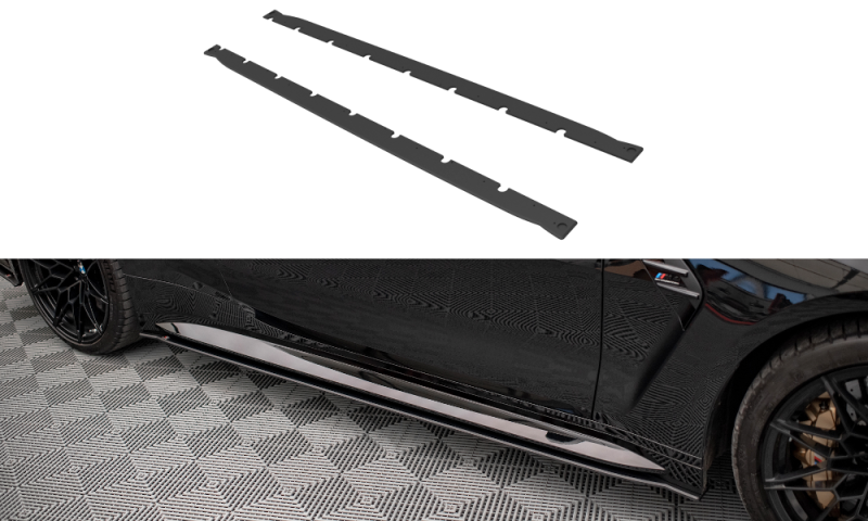 Maxton Street Pro Seitenschweller Ansatz für BMW M4 G82 BM4G82MCNC-SD1B
