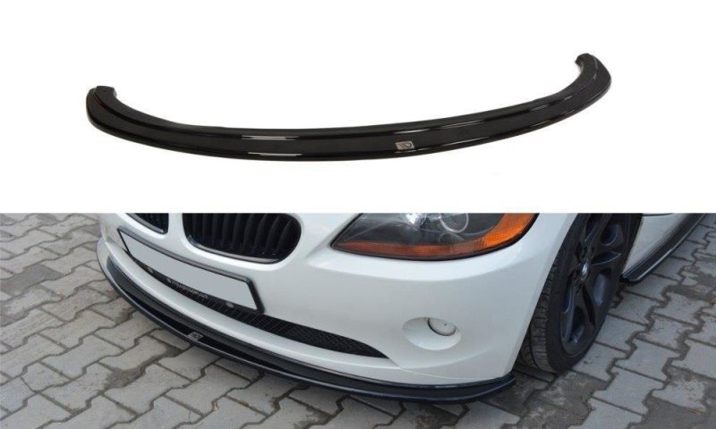 Maxton Front Ansatz für v.2 BMW Z4 E85 vor Facelift schwarz Hochglanz BM-Z4-85-FD2-G
