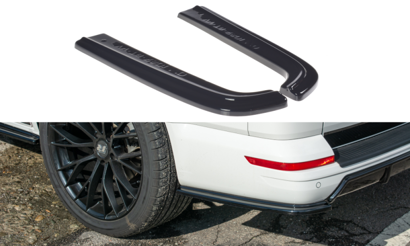 Maxton Heck Ansatz Flaps Diffusor für Volkswagen T6 schwarz Hochglanz VW-T6-RSD1-G