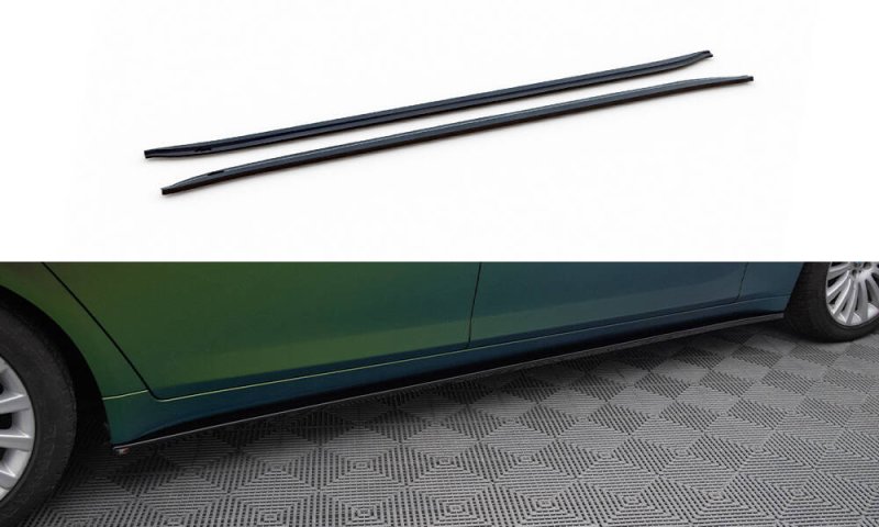 Maxton Seitenschweller Ansatz BMW 7 Long F02 schwarz Hochglanz BM-7-01-LONG-SD1-G