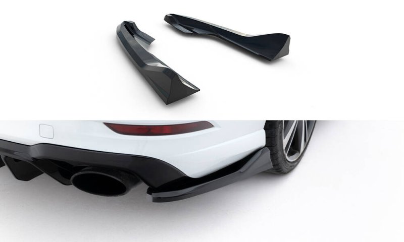 Maxton Heck Ansatz Flaps Diffusor V.5 Audi RS3 Limousine 8V Facelift schwarz Hochglanz AU-RS3-8VF-S-RSD5-G