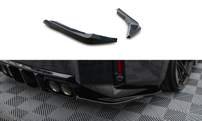 Maxton Heck Ansatz Flaps Diffusor V.5 BMW M2 G87 (heckansatz v.2) BMW M2 G87 schwarz Hochglanz BM-M2-G87-RSD5-G