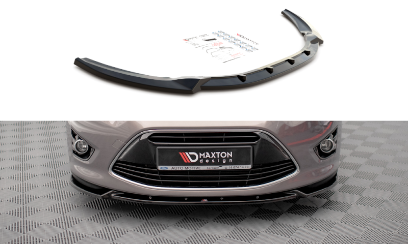 Maxton Front Ansatz für Ford C-Max Mk2 schwarz Hochglanz FO-CMAX-2-FD1-G