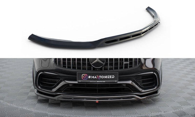 Maxton Front Ansatz Mercedes-AMG GLC 63 SUV / Coupe X253 / C253 schwarz Hochglanz ME-GLC-X253-63-FD1G+FD1R-G
