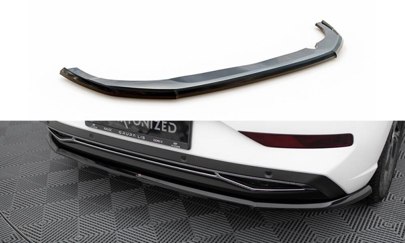 Maxton Mittlerer Cup Diffusor Heck Ansatz Hyundai I30 Mk3 Facelift schwarz Hochglanz HY-I30-3F-RD1-G