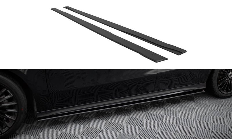 Maxton Street Pro Seitenschweller Ansatz Mercedes-AMG A35 W177 Facelift MEA177F35CNC-SD1B