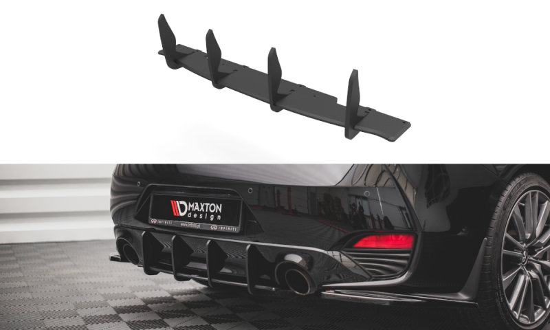 Maxton Street Pro Heckschürze für Infiniti Q60 S Mk2 INQ60S2CNC-RS1B