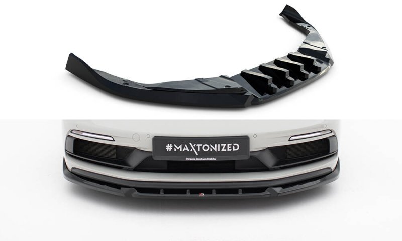 Maxton Front Ansatz V.2 Porsche 718 Cayman GTS 982c schwarz Hochglanz PO-CA-718-GTS-FD2-G