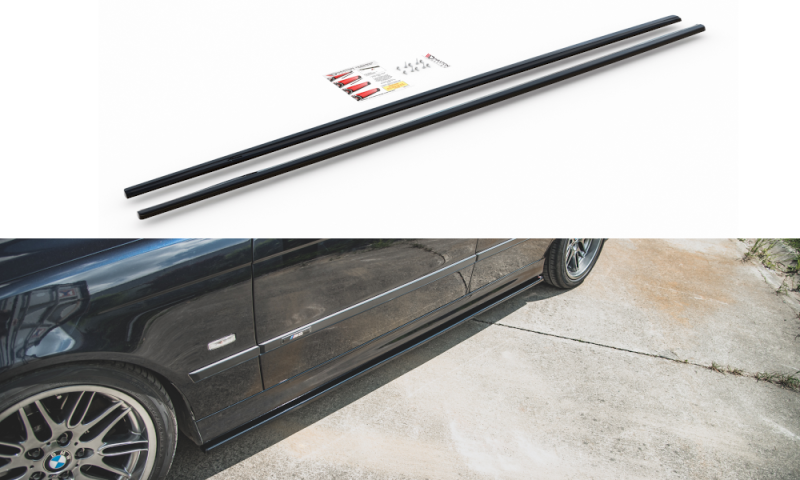 Maxton Seitenschweller Ansatz für BMW M5 E39 schwarz Hochglanz BM-5-39-M-SD1-G