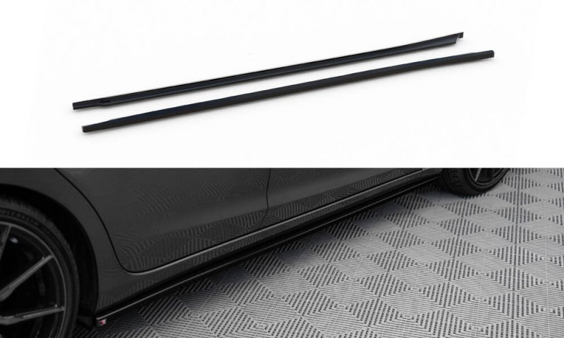 Maxton Seitenschweller Ansatz Mazda 6 Kombi Mk3 Facelift schwarz Hochglanz MA-6-3F-K-SD1-G