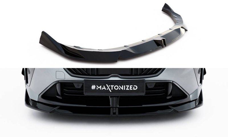 Maxton Front Ansatz V.2 BMW 1er M-Paket F70 schwarz Hochglanz BM-1-70-M-FD2-G