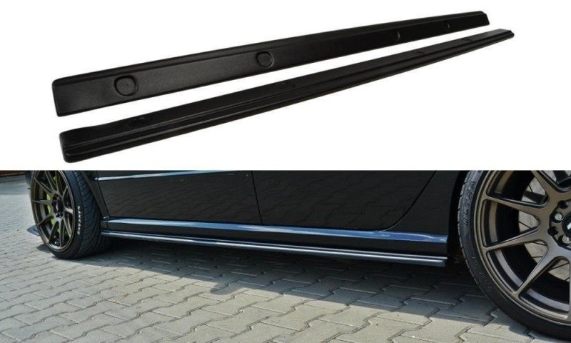 Maxton Seitenschweller Ansatz für Skoda Fabia RS Mk1 schwarz Hochglanz SK-FA-1-RS-SD1-G