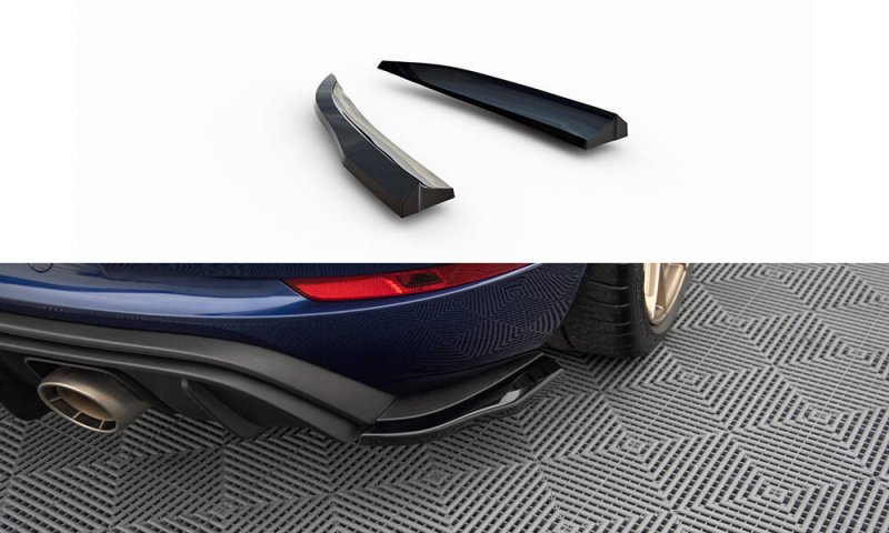 Maxton Heck Ansatz Flaps Diffusor Porsche 718 Cayman GT4 RS 982c schwarz Hochglanz PO-CA-718-GT4-RS-RSD1-G