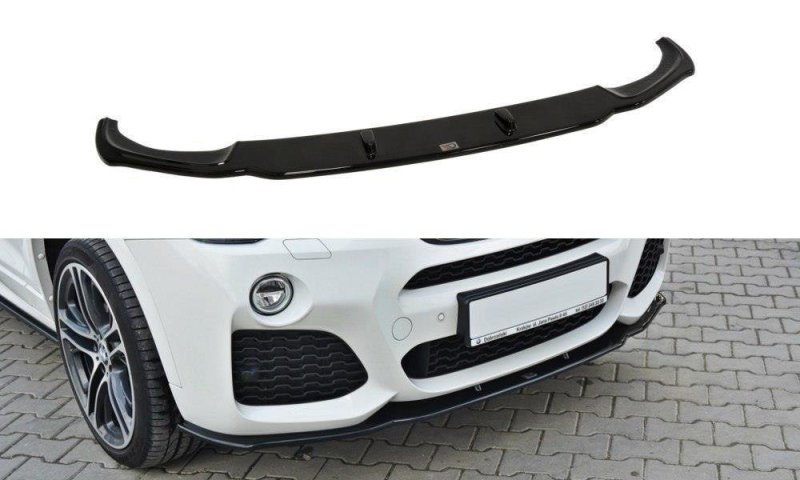 Maxton Front Ansatz für BMW X4 M Paket schwarz Hochglanz BM-X4-26-MPACK-FD1-G
