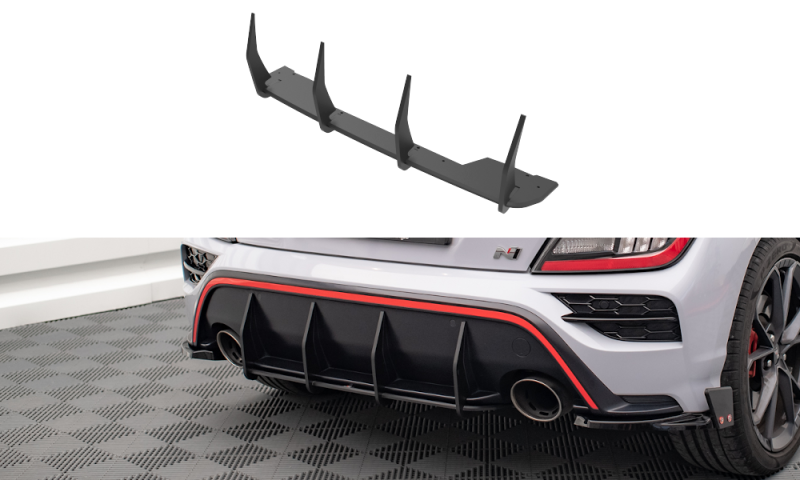 Maxton Street Pro Heckschürze für Hyundai Kona N Mk1 HYKO1NCNC-RS1B