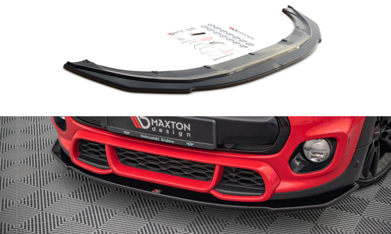 Maxton Front Ansatz für Mini Cooper S John Cooper Works F56 schwarz Hochglanz MC-S-3-56-JCW-FD1-G