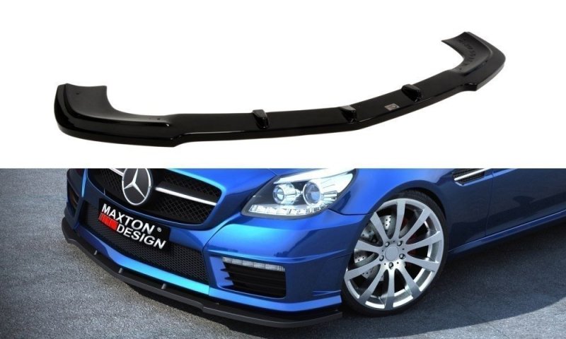 Maxton Front Ansatz für MERCEDES SLK R172 STANDARD/AMG schwarz Hochglanz ME-SLK-R172-AMG-FD1-G