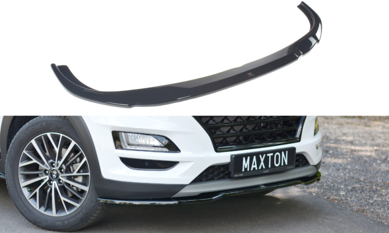 Maxton Front Ansatz V.2 für Hyundai Tucson Mk3 Facelift schwarz Hochglanz HY-TU-3F-FD2-G