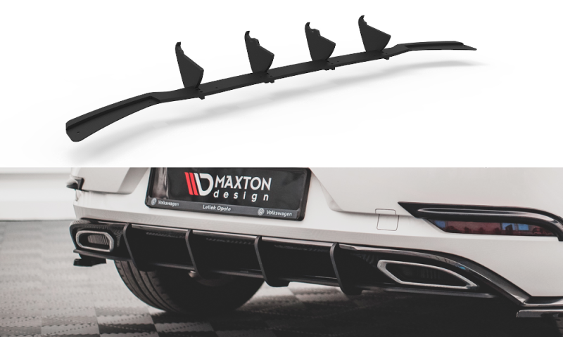 Maxton Rennen Street Pro Heckschürze für Volkswagen Golf R-Line Mk 7 Facelift VWGO7FRLINECNC-RS1B